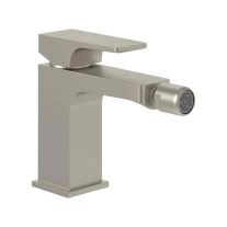 Baterie pentru bideu Villeroy&Boch, Architectura Square, cu ventil cu tijă, brushed nickel